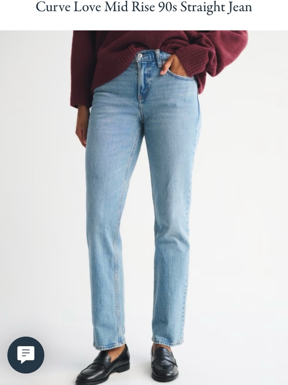Abercrombie & Fitch Light Blue Straight Leg Jeans